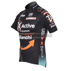 2012 Team BIANCHI Cycle Jersey Shirt ropa de ciclismo Black