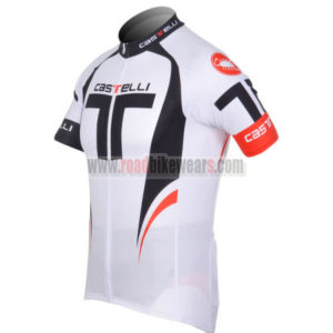 2012 Team CASTELLI Bicycle Jersey Shirt maillot cycliste White Black