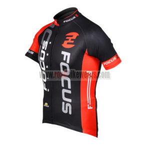 2012 Team FOCUS Cycle Jersey Shirt maillot cycliste Black Red