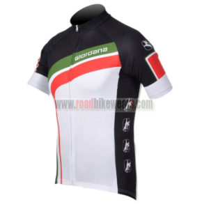 2012 Team GIORDANA Bicycle Jersey Shirt ropa de ciclismo White Black
