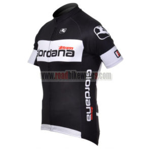 2012 Team GIORDANA Biking Jersey Shirt maillot cycliste Black White