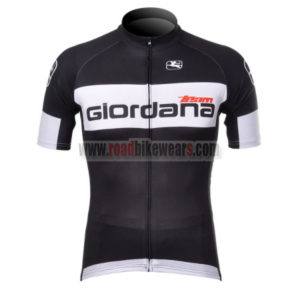 2012 Team GIORDANA Cycling Jersey Shirt ropa de ciclismo Black White