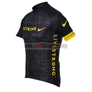 2012 Team LIVESTRONG Cycle Jersey Shirt ropa de ciclismo Black