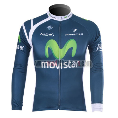 Verrijken In zoomen Herinnering 2012 Team Movistar Cycle Apparel Biking Long Sleeves Jersey Maillot  Cycliste | Road Bike Wear Store