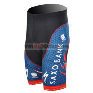 2012 Team SAXO BANK Cycle Shorts Blue Red