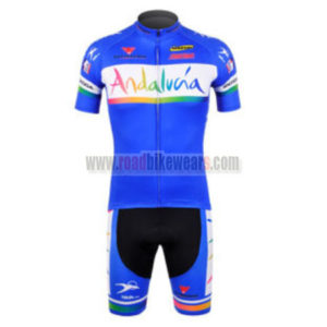2012 Team Andalucia Cycling Kit Blue
