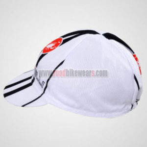 2012 Team Castelli Cycling Cap Hat White Black