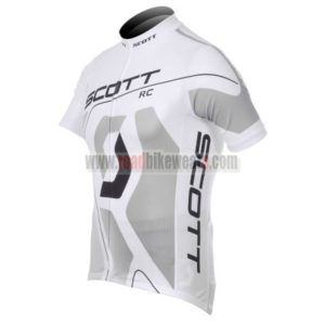 2012 Team SCOTT Bicycle Jersey Shirt maillot cycliste Grey White