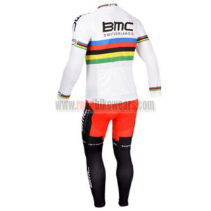 2013 Team BMC UCI Riding Long Kit White