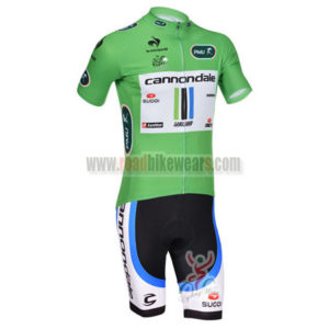 2013 Team Cannondale Pro Bike Green Jersey Kit