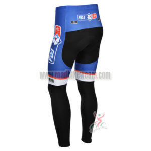 2013 Team FDJ Bicycle Long Pants Blue Black