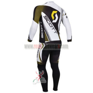 2013 Team SCOTT Pro Riding Long Kit White Black Yellow