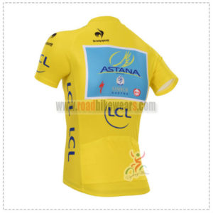 2014 Team ASTANA Tour de France Riding Jersey Yellow