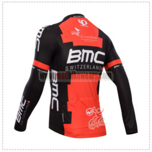 2014 Team BMC Bicycle Long Jersey Red Black