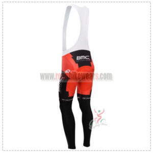 2014 Team BMC Riding Long Bib Pants Red Black