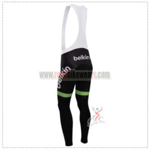 2014 Team Belkin Riding Long Bib Pants Green Black