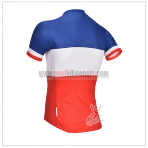 2014 Team FDJ Champion France Bike Jersey Blue White Red