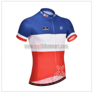2014 Team FDJ Champion France Cycling Jersey Blue White Red