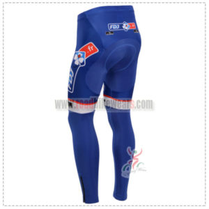 2014 Team FDJ Pro Bicycle Long Pants Blue
