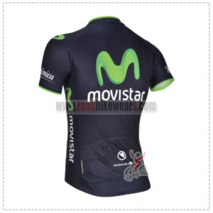 2014 Team Movistar Riding Jersey Dark Blue