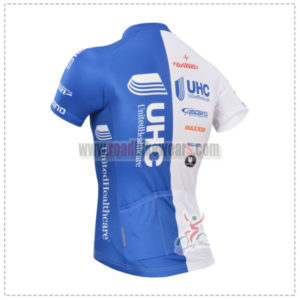 2014 Team UHC Bicycle Jersey White Blue