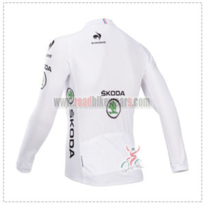 2014 Tour de France Bicycle Long Sleeve White Jersey