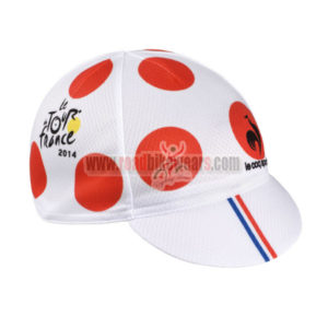 2014 Tour de France Bike Cap Polka Dot
