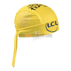 2014 Tour de France Cycling Head Scarf Yellow