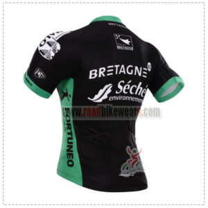 2015 Team BRETAGNE Seche Riding Jersey Black Green