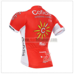 2015 Team Cofidis Bicycle Jersey Red White