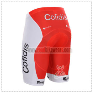 2015 Team Cofidis Bike Shorts Red White
