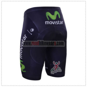 2015 Team Movistar Biking Shorts Blue