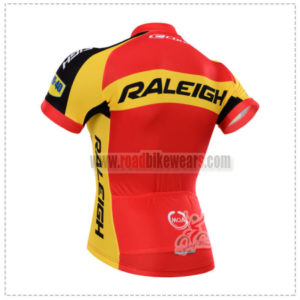 2015 Team RALEIGH Biking Jersey Red Yellow