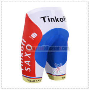 2015 Team Tinkoff SAXO BANK Bicycle Shorts Blue Red