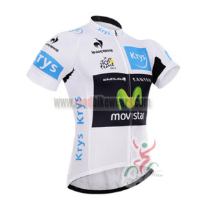 2015 Tour de France Movistar Cycling Jersey White