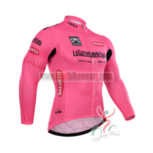 2015 Tour de Italia Cycling Long Jersey Pink