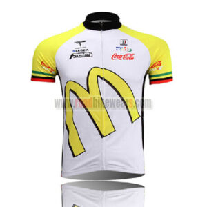 2011 Mcdonald's Cycling Jersey White Yellow