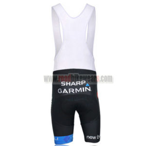 2011 Team GARMIN Biking Bib Shorts Black Blue