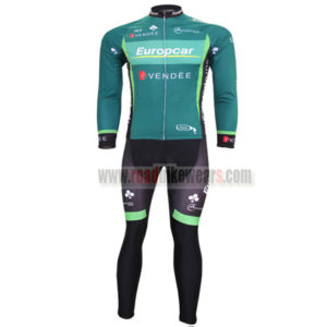 2012 Team Europcar Cycle Long Kit Green