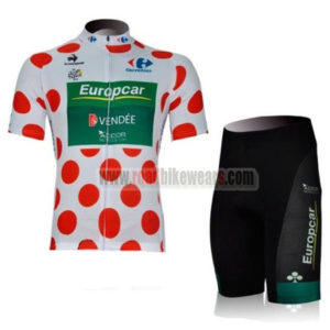 2012 Team Europcar Tour de France Cycling Kit Polka Dot