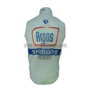 2013 Team Argos SHIMANO Biking Vest Sleeveless Waistcoat Rain-proof Windbreak White