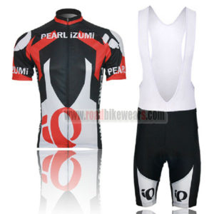 2013 Team PEARL IZUMI Cycling Bib Kit White Black Red