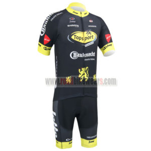 2013 Team Topsport Bicycle Kit Black Yellow
