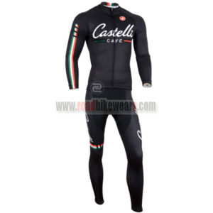 2014 Team CASTELLI Cycle Long Kit Black