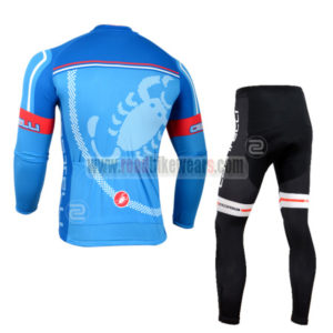2014 Team Castelli Biking Long Kit Blue