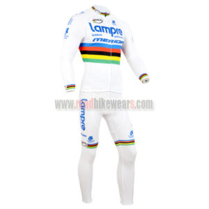 2014 Team Lampre MERIDA UCI Champion Biking Long Jersey White