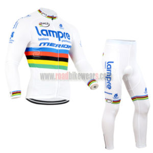 2014 Team Lampre MERIDA UCI Champion Cycling Long Kit White