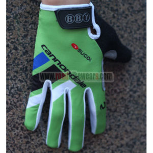 2015 Team Cannondale SUGOi Winter Cycling Thermal Fleece Gloves Green White