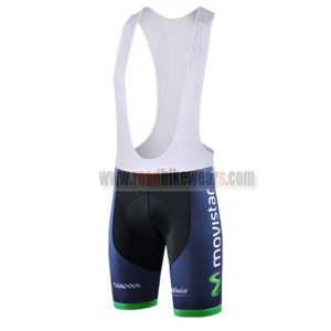 2015 Team Movistar Cycle Bib Shorts Dark Blue