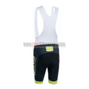 2015 Team Sportful Cycling Bib Shorts Black White Green